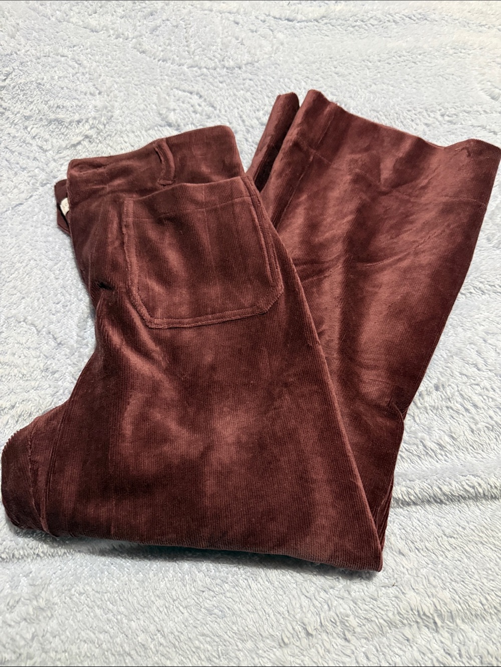 LC Lauren Conrad Burgundy Corduroy Ankle Pants